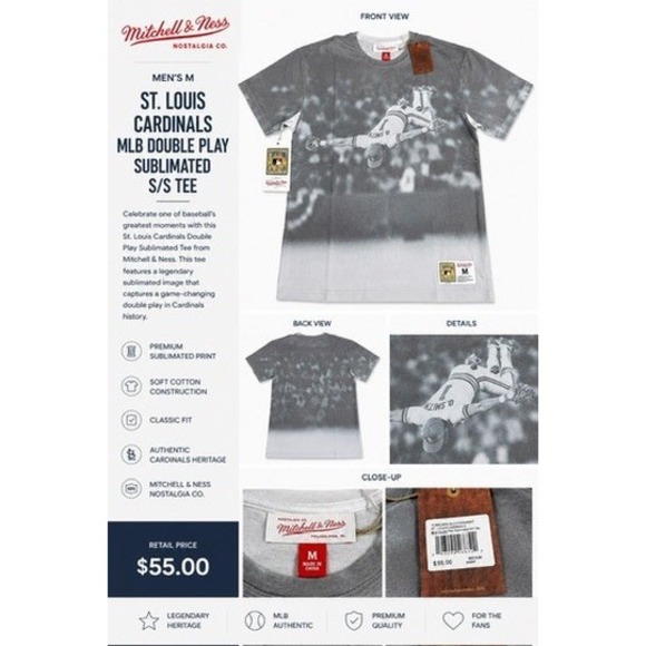 Mitchell & Ness Other - Mitchell & Ness Mens Shirt M Gray St. Louis Cardinals Ozzie Smith Graphic Tee